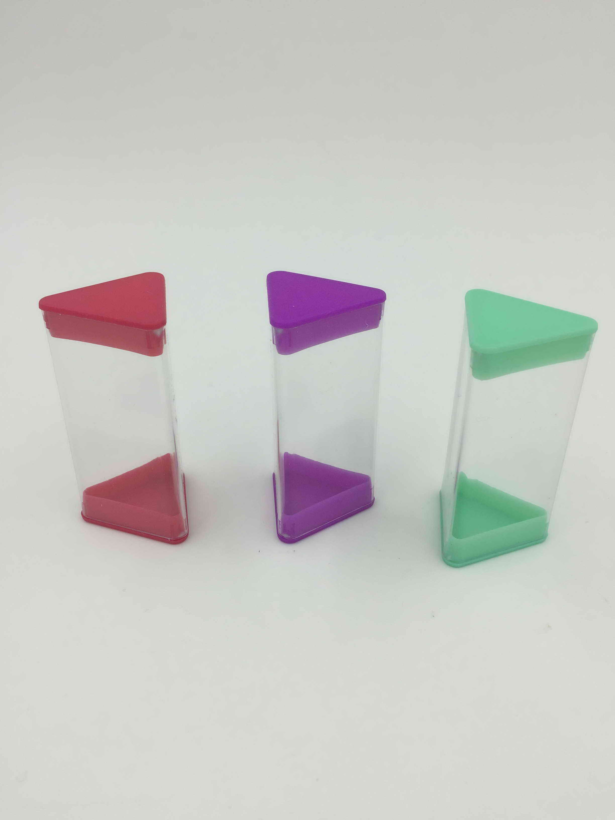 clear triangle tubes,triangle plastic tubes,triangel packaging tubes